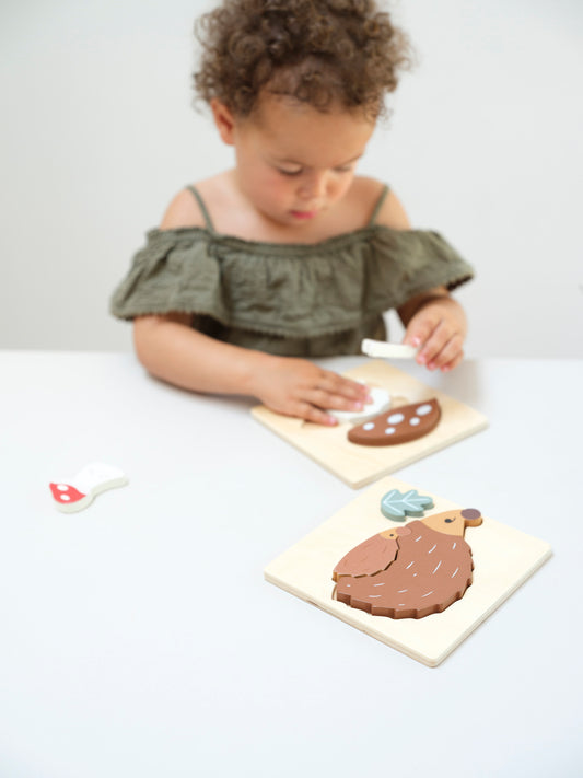 Rompecabezas Mushroom & Hedgehog 2-Pack