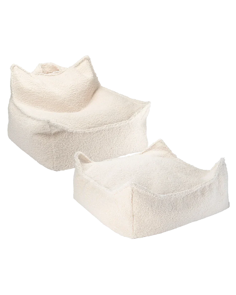 Cami Beanbag Chair and Ottoman Set