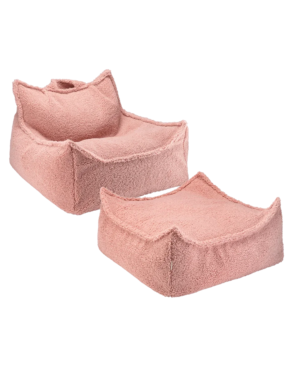 Cami Beanbag Chair and Ottoman Set