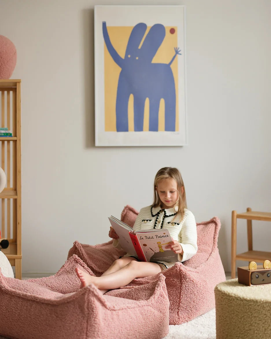 Cami Beanbag Chair and Ottoman Set