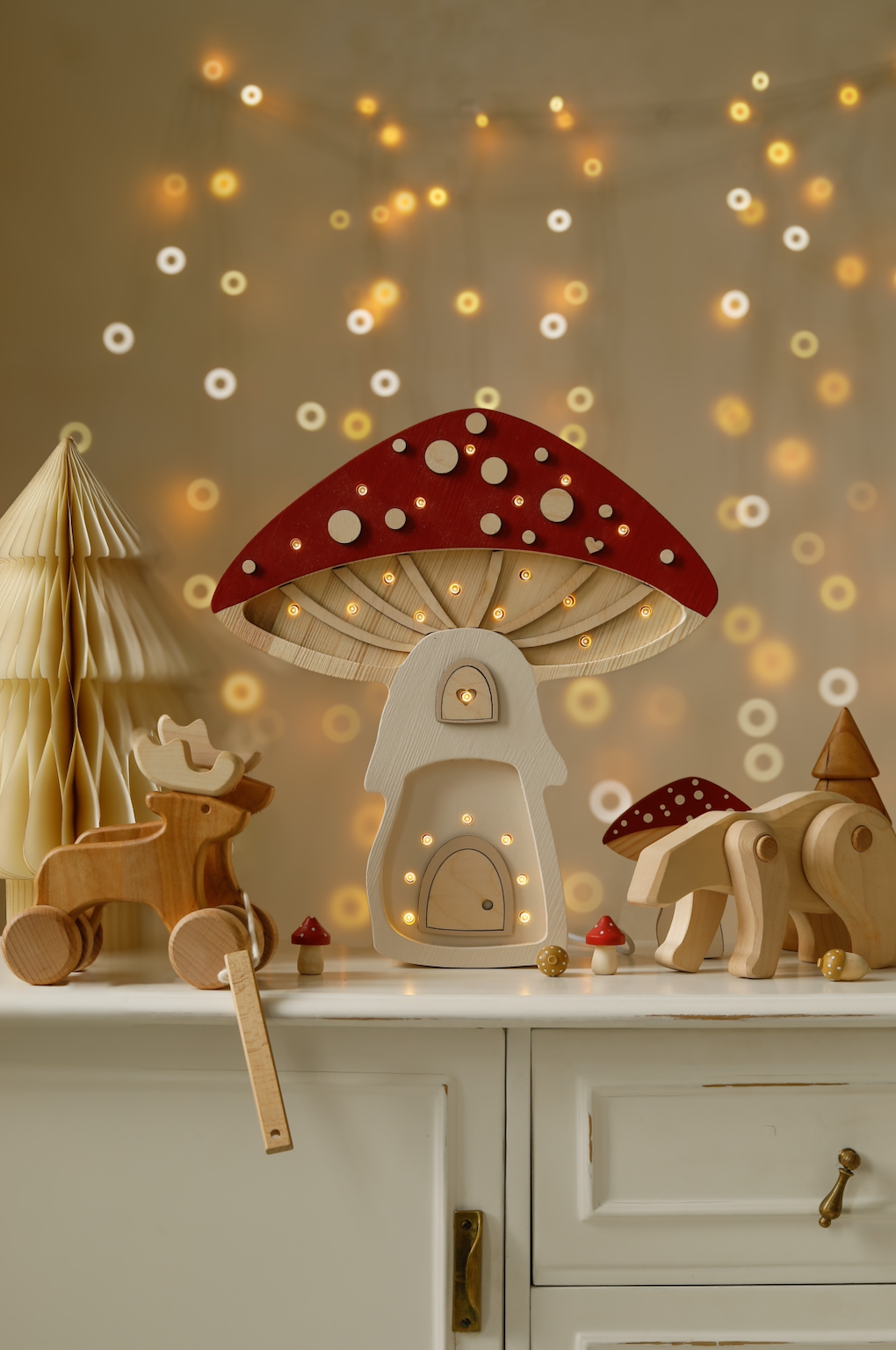 Mushroom Lampara de Noche