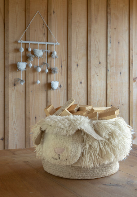 Canasta de Lana Pink Nose Sheep