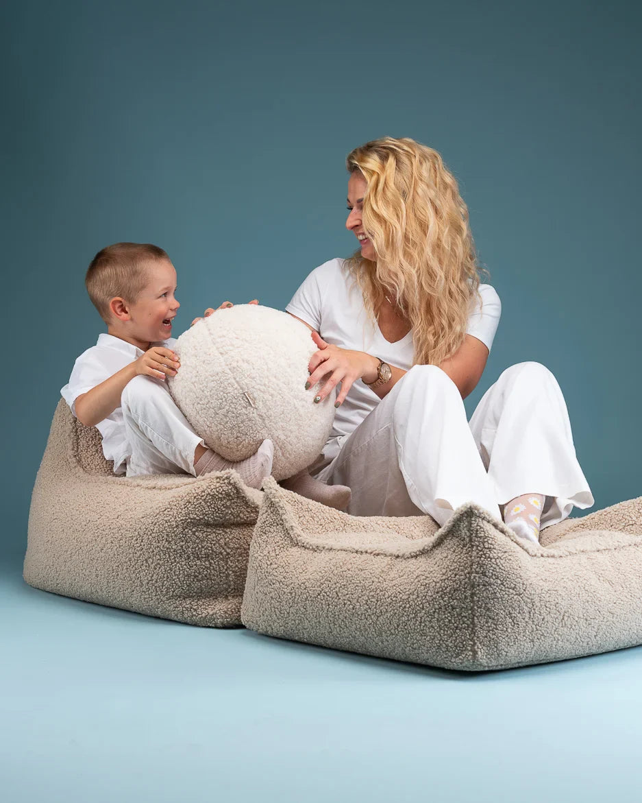 Cami Beanbag Chair and Ottoman Set
