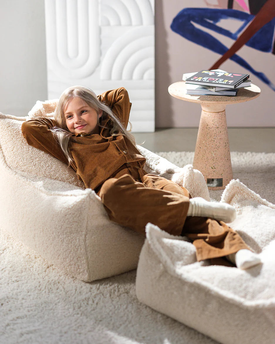 Cami Beanbag Chair and Ottoman Set
