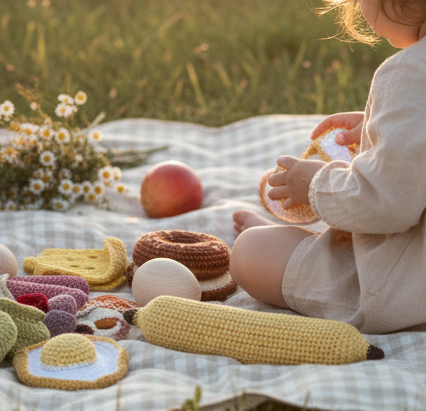 Desayuno Crochet - Juego Comidita