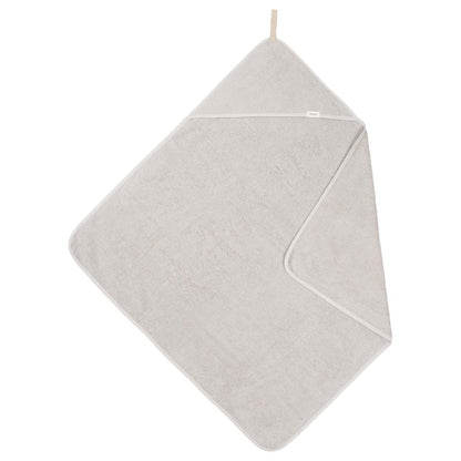 Toalla bebé con capucha color piedra — Algodón orgánico Tenue Baby