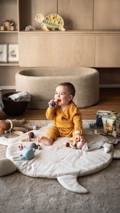 Tortu Mat: Playmat de lino para bebés