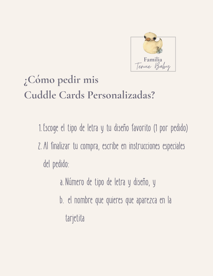 Cuddle Card 3D - Personalizable