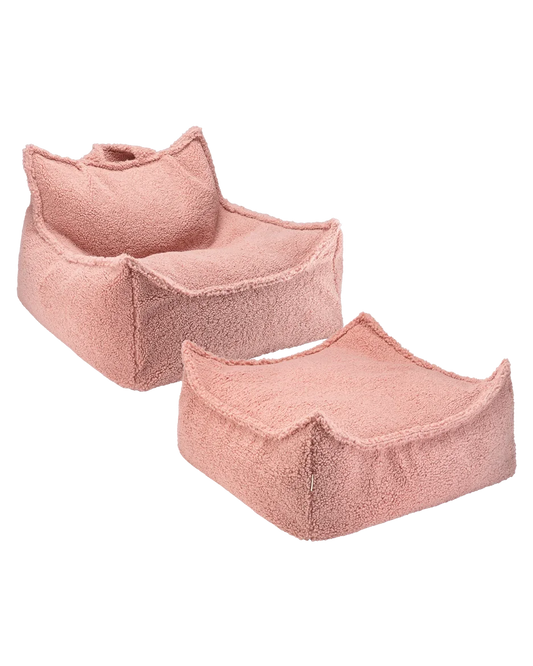 Cami Beanbag Chair and Ottoman Set