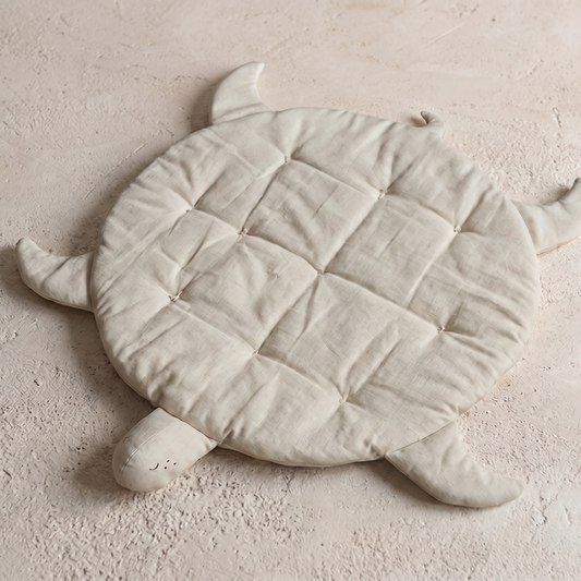 Playmat de Lino para Bebé Tortuga