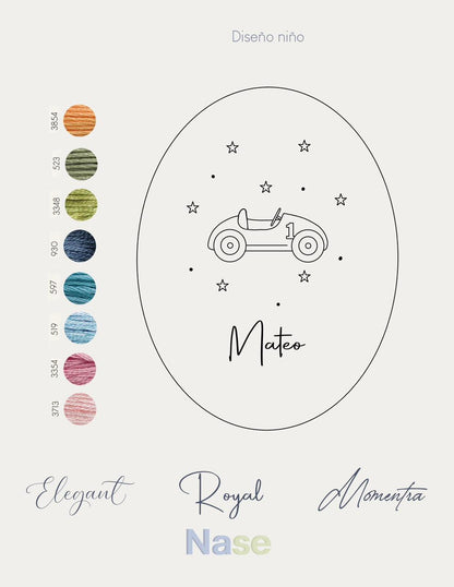 Little Keepsake · Canva Bordado Personalizado con Datos de Nacimiento