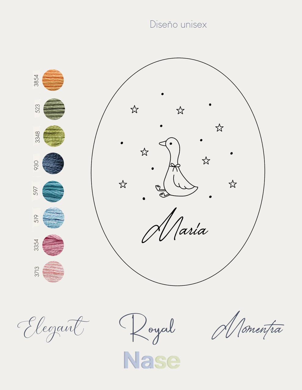 Little Keepsake · Canva Bordado Personalizado con Datos de Nacimiento