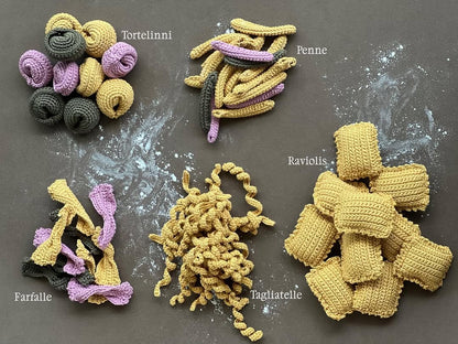 Pasta MamaMia Crochet - Juego Comidita