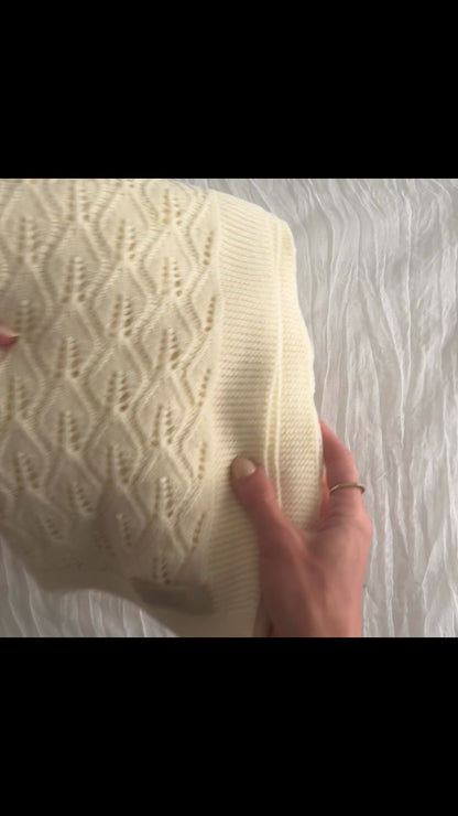 Cobija Pétalo Crochet Algodón
