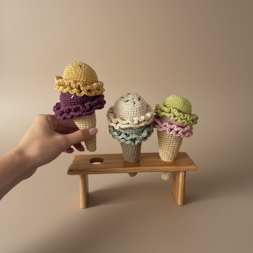 Helados Crochet - Juego Comidita