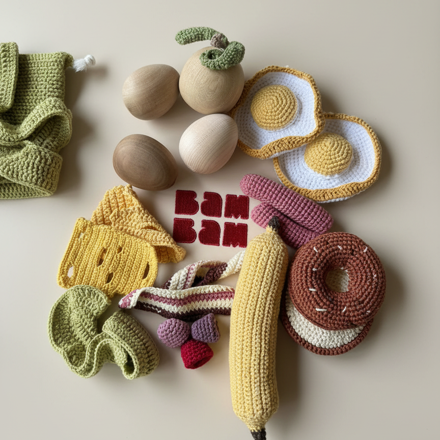 Desayuno Crochet - Juego Comidita