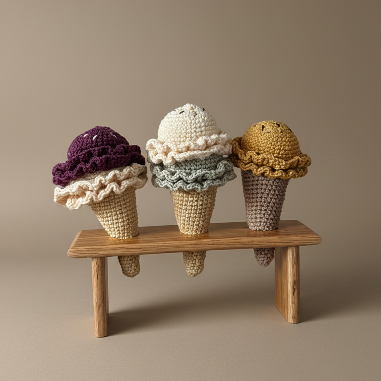Helados Crochet - Juego Comidita